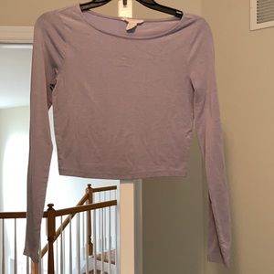 Long sleeve cropped tee